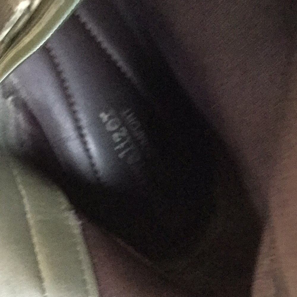 Naturalized olive green leather boots travel office Easter brunch equestrian - Picture 11 of 12